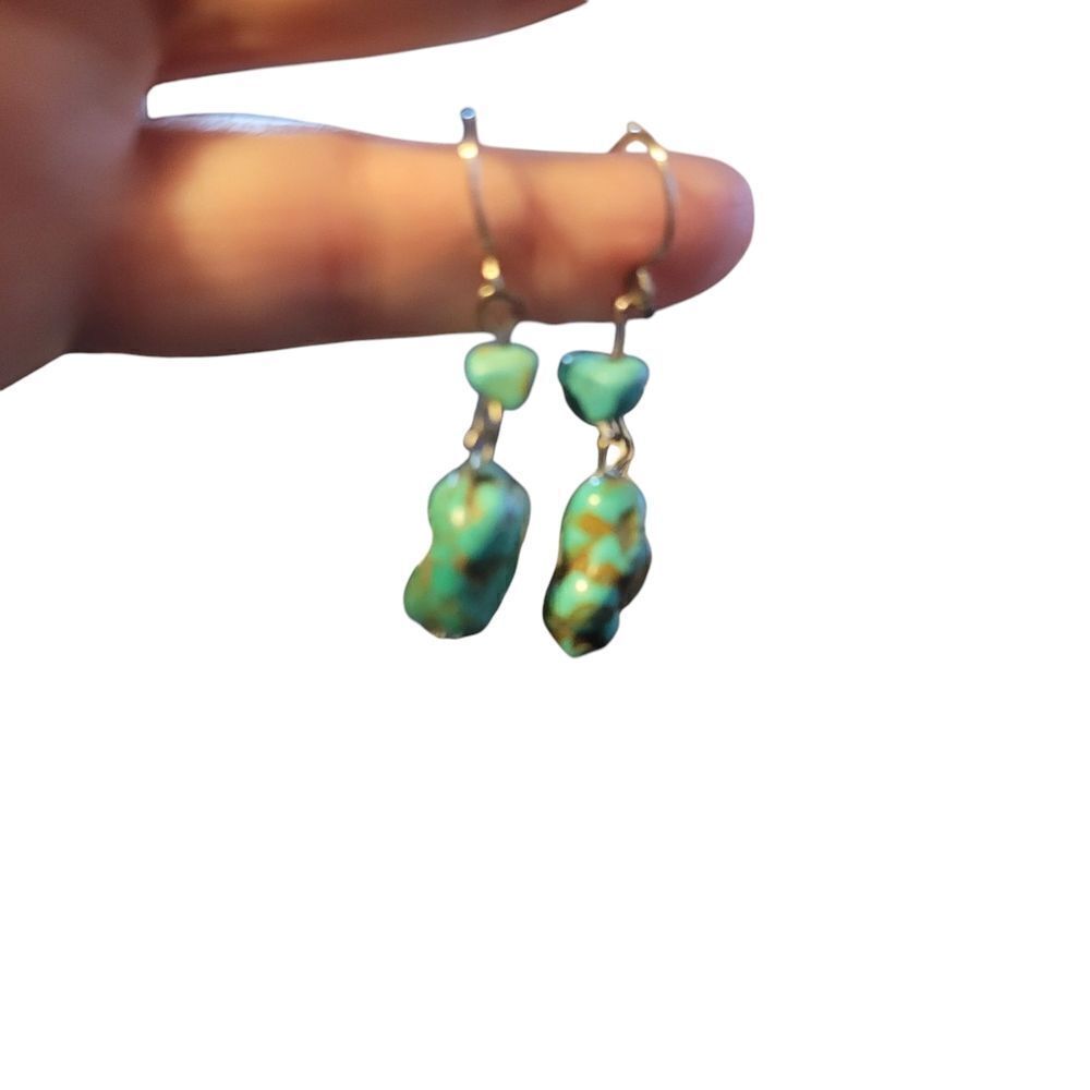 Elegant Turquoise Dangle Earrings